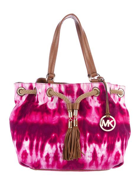 brown tie dye michael kors marina bag|Michael Kors Marina Tie Dye Drawstring Tote .